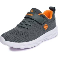 Children's Shoes Dream Pairs DREAM PAIRS Unisex-Child Tennis Running Shoes Athletic Sports Sneakers, Grey/Orange -10 Toddler KD18001K