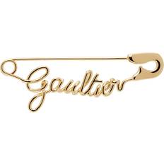 Jean Paul Gaultier Gold 'The Safety Pin' Single Earring 92 Gold UNI