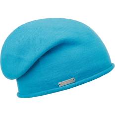 Dame - Turkise Luer Seeberger Rolled Edge Beanie turquoise One