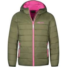 OEKO-TEX Outerwear Trollkids Eikefjord Jacket Daunenjacke Kind Dusky Olive Light Magenta Größe des Kindes