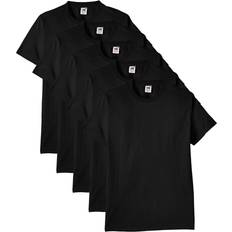 Fruit of the Loom T-shirts Fruit of the Loom Herr T-tröja, Svart, M, Paket med