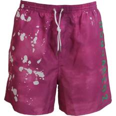 DSquared2 Swimwear DSquared2 Mens Acid Wash Pink Swim Shorts