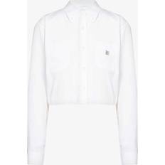 Givenchy Skjorter Givenchy White Cropped Shirt White FR