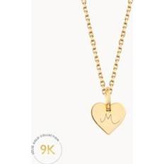 Merci Maman Personalised Carat Gold Mini Heart Necklace