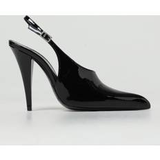 Saint Laurent Heels & Pumps Saint Laurent Nico leather slingback pumps black