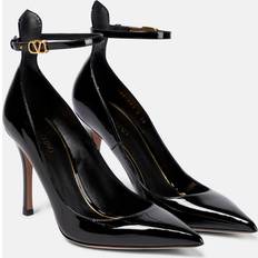 Valentino Garavani Dam Pumps Valentino Garavani Tan-Go patent leather pumps black