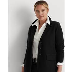 Ralph Lauren Women Blazers Ralph Lauren Combed Cotton Blazer in Polo Black 3X