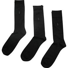 Polo Ralph Lauren Socks Polo Ralph Lauren Mens Pack Solid Dress Socks Black 13-16