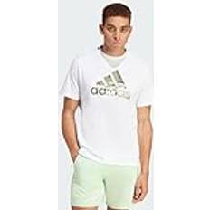 adidas Camo Badge of Sport Graphic T-shirt White