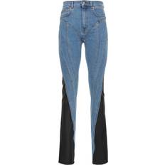 Nylon Jeans MUGLER Jean Skinny En Jersey - Denim