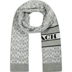 Coach Women Clothing Coach Women's Signature Logo Knit Scarf, Chalk, One