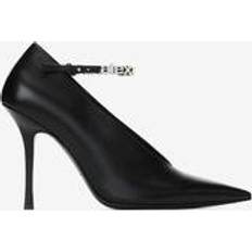Women's Delphine 105MM Logo Strap Pumps Black Black