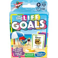 Board Games Hasbro The Game of Life Goals Game, Quick-Playing Card Game for 2-4 Players, The Game of Life Card Game for Families and Kids Ages 8 and Up