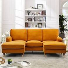 Orange Sofas Artemis Home Woodbury 218cm Wide Corner Sofa