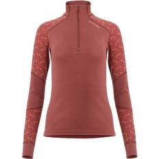 Aclima Women's Designwool Glitre Mock Neck Merino base layer XL, red