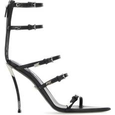 Versace Pumps Versace Black Leather Sandals