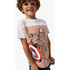 Marvel T-shirts Children's Clothing Angel & Rocket Angel & Rocket Kids' Marvel Captain America T-Shirt, Grey