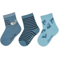 17/18 Kinderkleding Sterntaler Sokken 3-pack - Zee Marine/Blauw