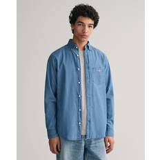 Gant Regular Indigo Long Sleeved Shirt Blue