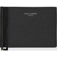 Saint Laurent Grain Leather Wallet with Money Clip