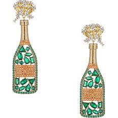 Beige Earrings Eye Candy LA The Luxe Collection Cz Pop Champagne Drop Earrings