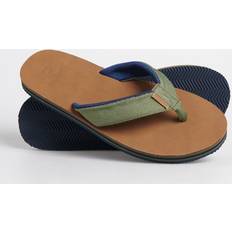 Grønne - Herre Flip-Flops Superdry herren surf leder-flip-flops größe Olivegrün