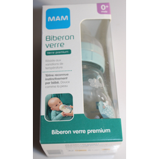 Mam Bleu Soins Bébé Mam Biberon Verre 170 ml Bleu 0/6 mois