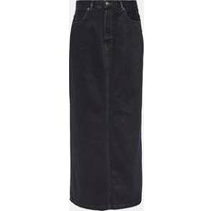 Acne Studios Skirts Acne Studios Black Faded Denim Maxi Skirt Black FR