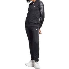 Adidas Tute intere Adidas Tuta Sportiva Full Zip Con Cappuccio Nero Donna - New