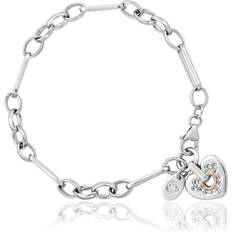 Clogau Cariad Sparkle Silver Heart Bracelet