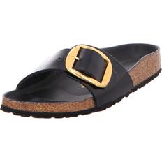 Birkenstock Madrid Big Buckle Sandals - Shine Black