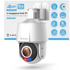 Surveillance Cameras Amcrest 4MP Outdoor PTZ Poe AI IP Camera Pan 98ft 802.3at