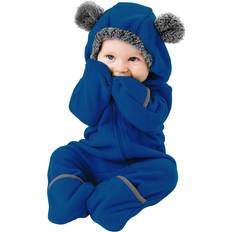 Jumpsuits Cuddle Club Fleece Baby Bunting Bodysuit Infant Pajamas Kids Hooded Romper Outerwear Jacket