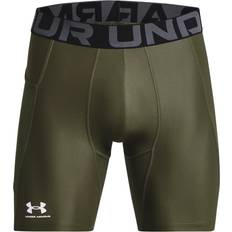 Grün - Herren Shorts Under Armour HeatGear Kompressionsshorts Herren 390 marine od green/white Grün