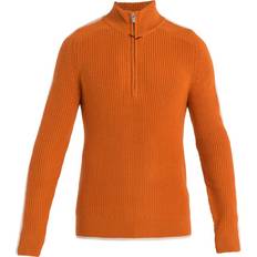 Icebreaker Sweaters Icebreaker Lodge L/S Half Zip Sweater Merino jumper XL, orange