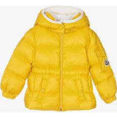 Jersey Outerwear Children's Clothing Moncler Girls Yellow Sayna Down Puffer Jacket, 18/24M