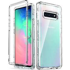 ULAK för Samsung S10 Plus fodral stötsäker klart fodral mjuk TPU stötfångare fodral transparent skyddande telefonfodral för Samsung Galaxy S10 Plus 6,5 tum – kristallklar