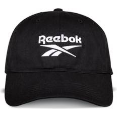 Reebok Herre Tilbehør Reebok Unisex-Erwachsene [Ree] Cycling Vector Logo Cap mit mittelgroßer gebogener Krempe und atmungsaktivem 6-Panel-Design Baseballkappe, Schwarz, One