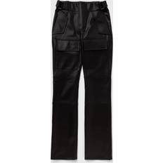 Herren - Leder Hosen MISBHV Black Cinch Faux-Leather Trousers Black