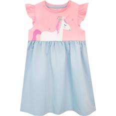 Unicorn Crown Dress Pink 7-8 Years