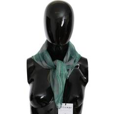 Dame - Grønne Skjerf & Sjal Costume National Green Silk Shawl Foulard Wrap Scarf