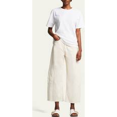 Topp Dam Bomull Jersey T-shirt - White
