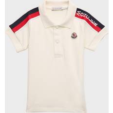 9-12M - Jungen Poloshirts Moncler Enfant Baby Off-White Tricolor Polo 034 12-18M