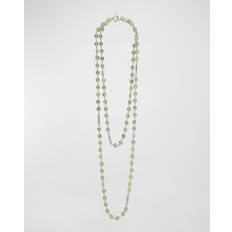 Lagos Sterling Silver Caviar Peridot Bead Station Necklace