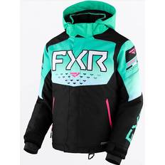FXR Børnetøj FXR Jakke Helium Snow Junior - Sort/Mint Fade/Electric Pink