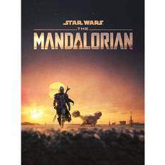 Wood Posters Star Wars The Mandalorian Dusk Canvas Poster