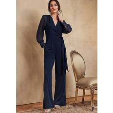 Equestrian Jumpsuits & Overalls Together Together Navy Sequin Detail Jumpsuit