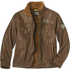 Brown - Suede Jackets Atlas For Men Faux Suede Jacket Brown