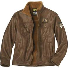 Brown - Suede Jackets Faux Suede Jacket Brown