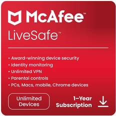 McAfee LiveSafe Premium Plus 1 year automatic renewal for unlimited devices download